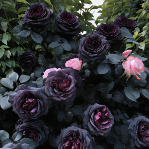 Роза Черная купить по цене от 450р. в интернет-магазине «Посадика» с доставкой почтой в в Невелье и по всей России – [изображение №1].