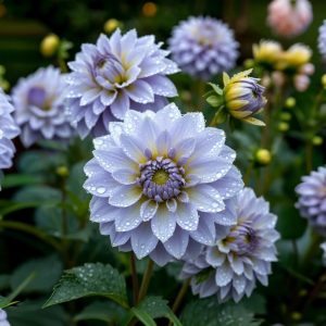 Георгин Акварель купить по цене от 680р. в интернет-магазине «Посадика» с доставкой почтой в в Невелье и по всей России – [изображение №1].