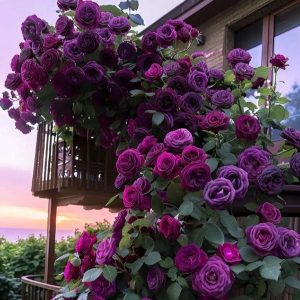 Роза Плетистая Плум Пэшн купить по цене от 610р. в интернет-магазине «Посадика» с доставкой почтой в в Невелье и по всей России – [изображение №1].